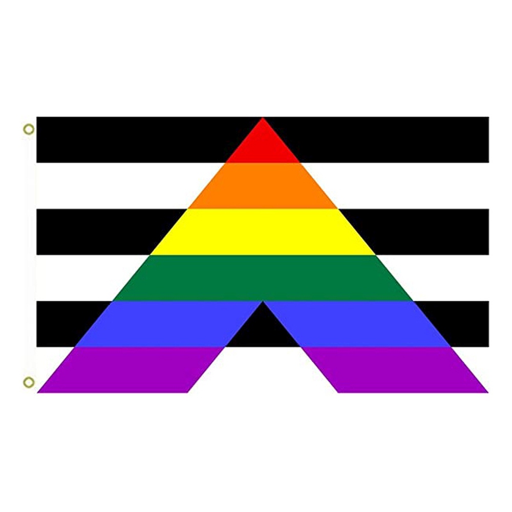 Zac's Alter Ego - Straight Ally Flagge - Mehrfarben